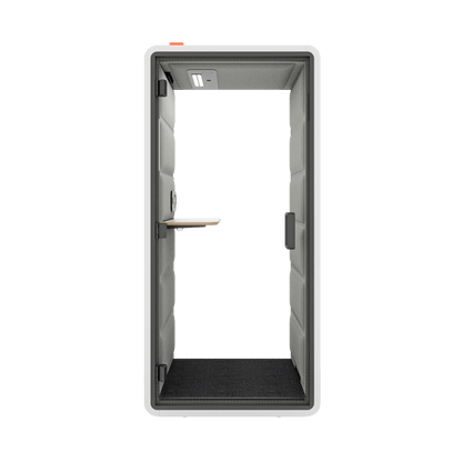 Hush Free Phone Booth - 1 Person Pod White (ABB) Grey (60167)