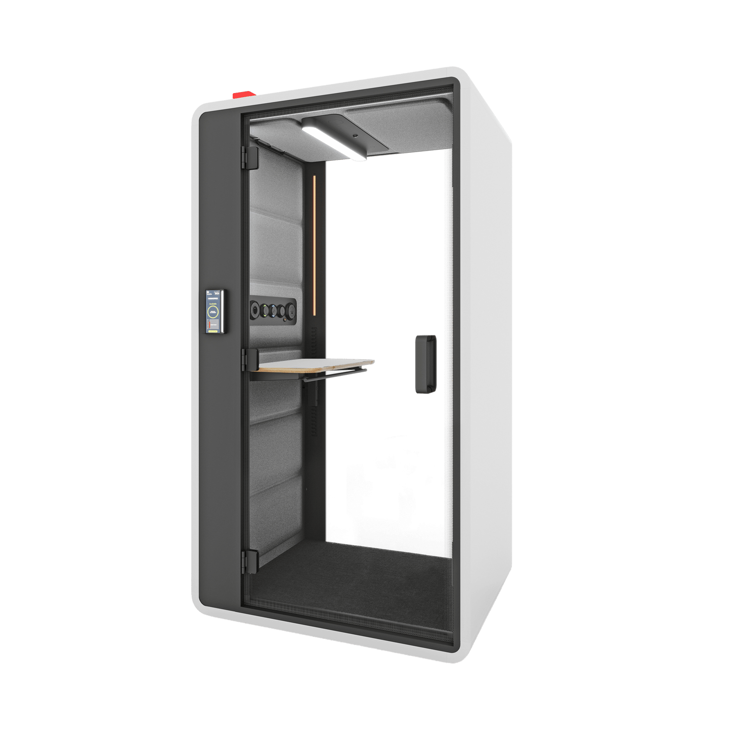 Hush Free Sit & Stand Pod - 1 Person White (ABB) Grey (60140)