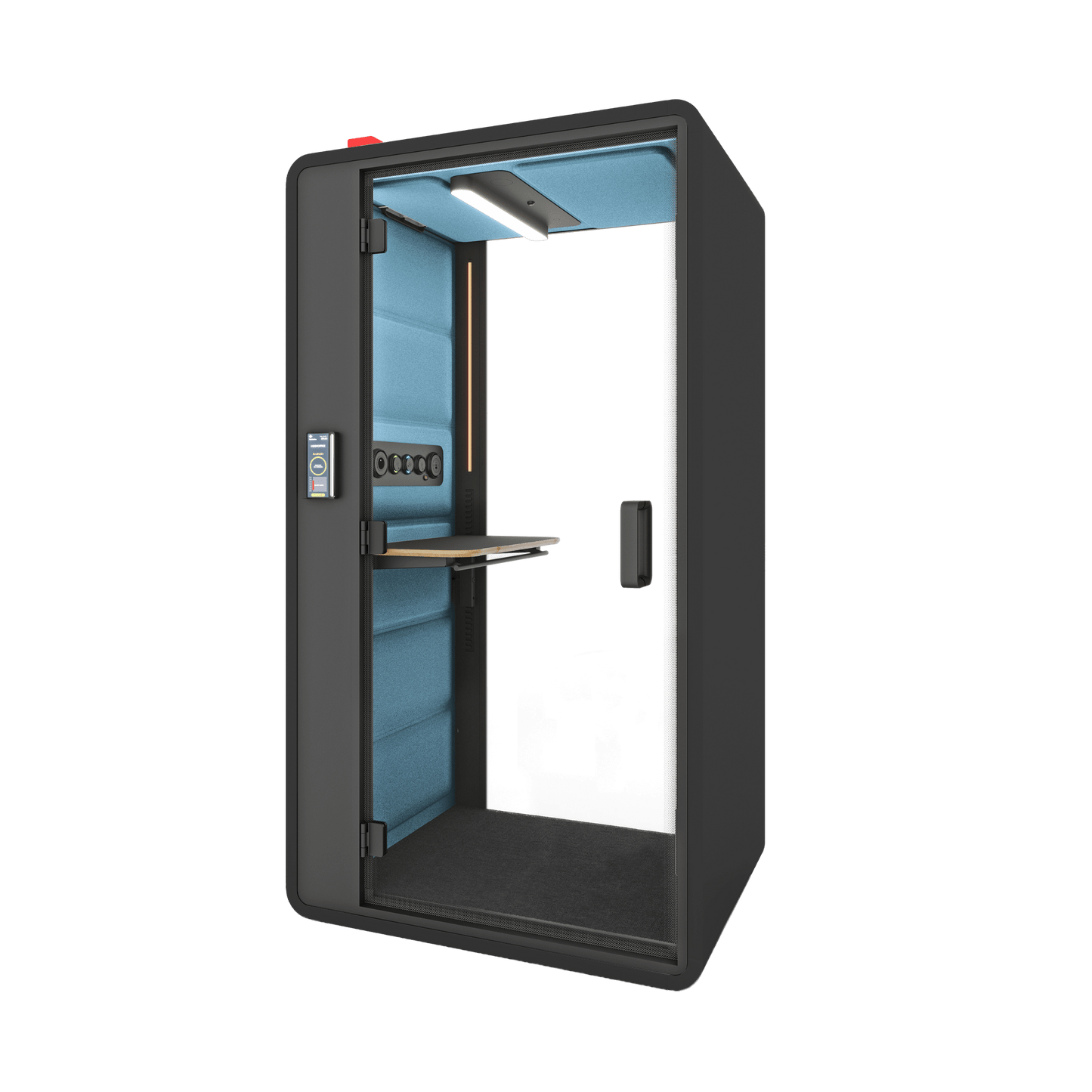 Hush Free Sit & Stand Pod - 1 Person White (ABB) Grey (60167)