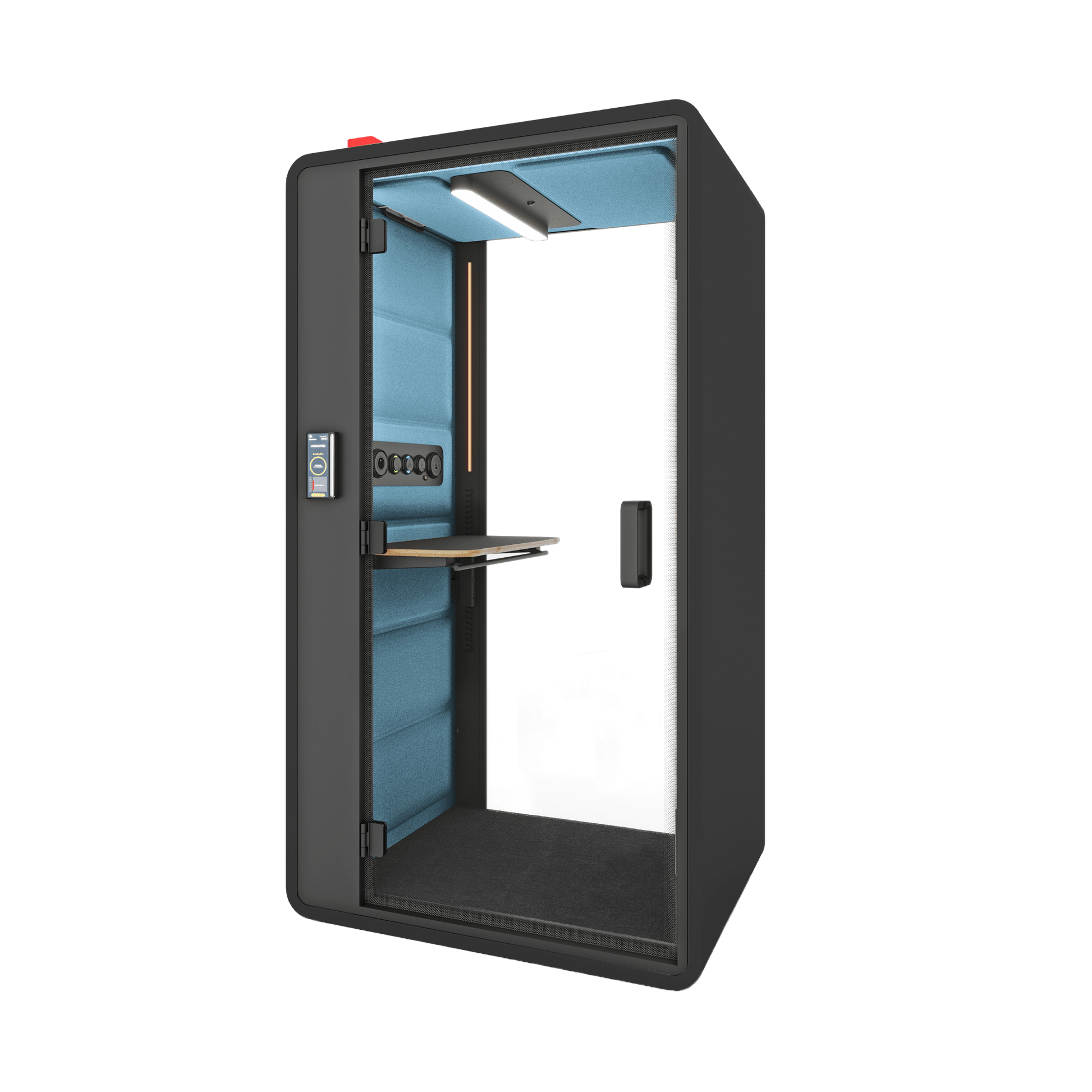 Hush Free Sit & Stand Pod - 1 Person White (ABB) Grey (60167)