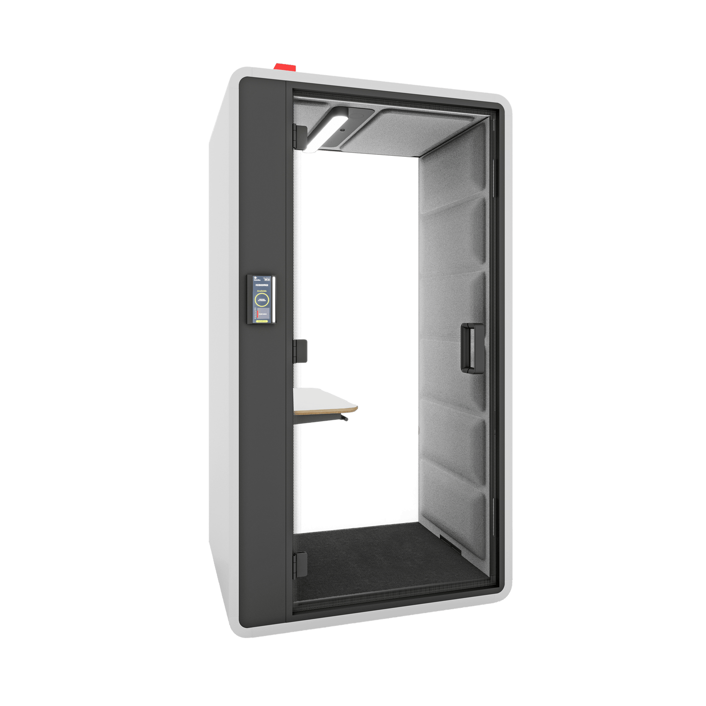Hush Free Sit & Stand Pod - 1 Person White (ABB) Grey (60167)