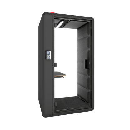 Hush Free Sit & Stand Pod - 1 Person White (ABB) Grey (60167)