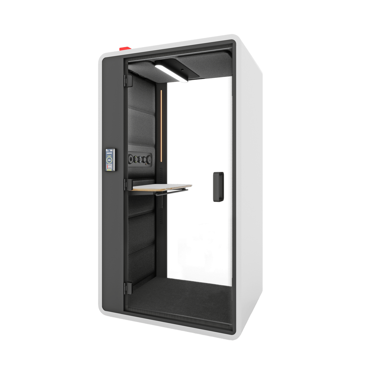 Hush Free Sit & Stand Pod - 1 Person White (ABB) Grey (60167)