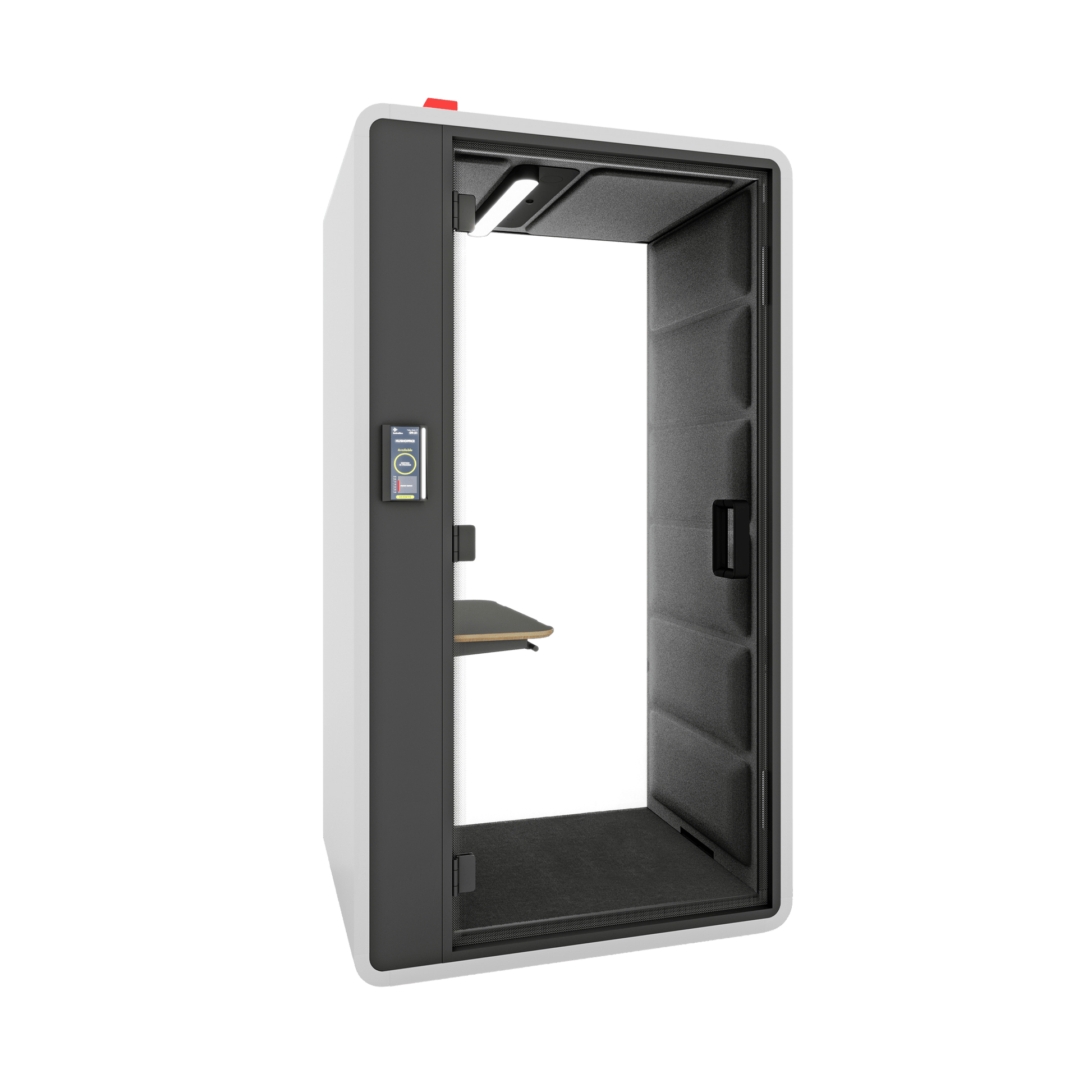 Hush Free Sit & Stand Pod - 1 Person White (ABB) Grey (60167)