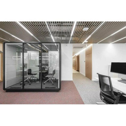 Hush Meet L 1-4 Persons Meeting Room Pod - Office Furniture Company 