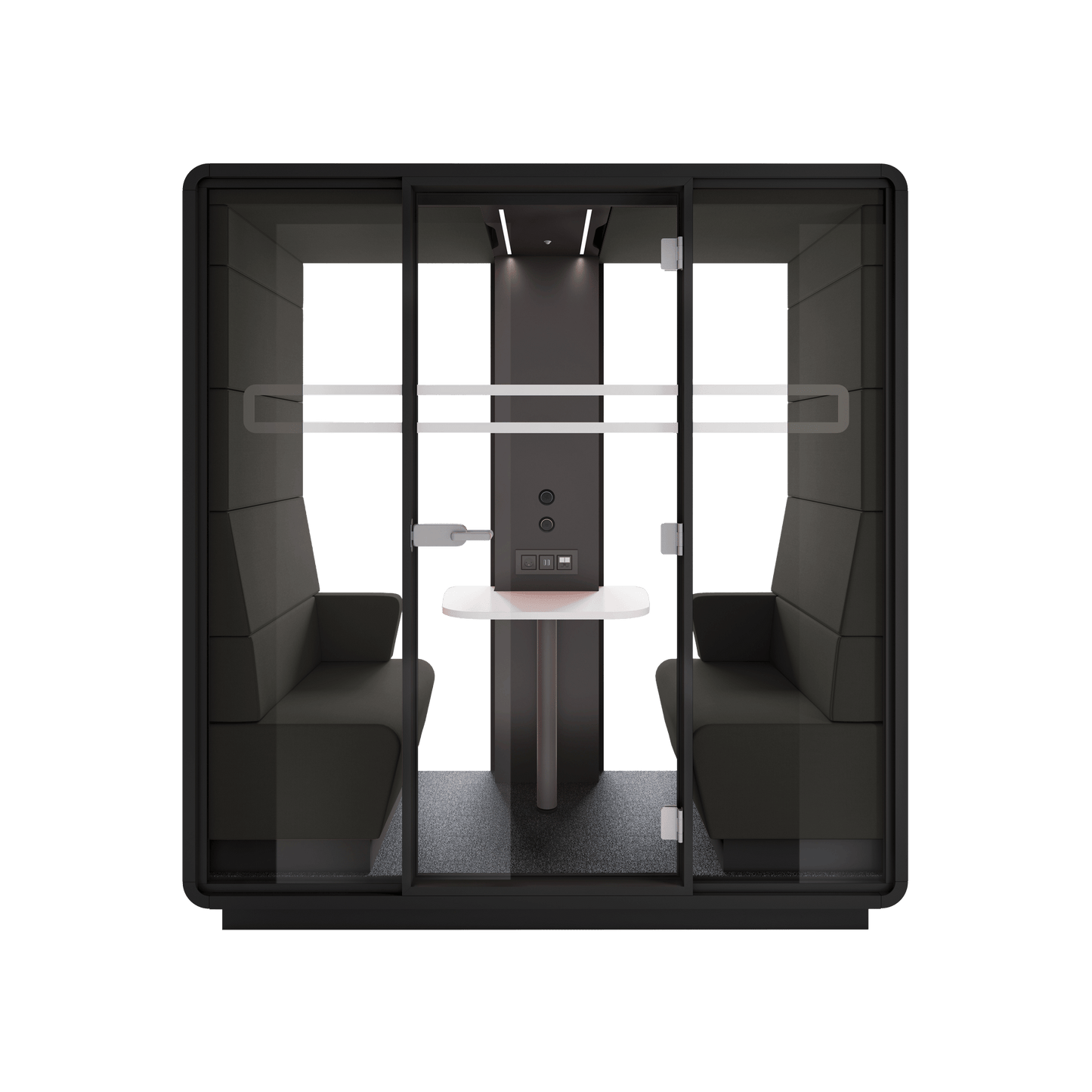 Hush Office Meet 2 Persons Pod Grey (AGC) Black (TON)