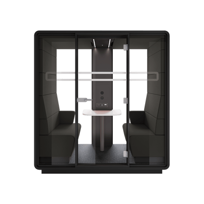 Hush Office Meet 2 Persons Pod Grey (AGC) Black (TON)