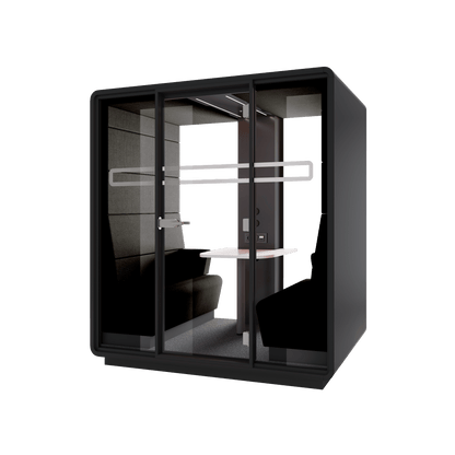 Hush Office Meet 2 Persons Pod Grey (AGC) Black (TON)