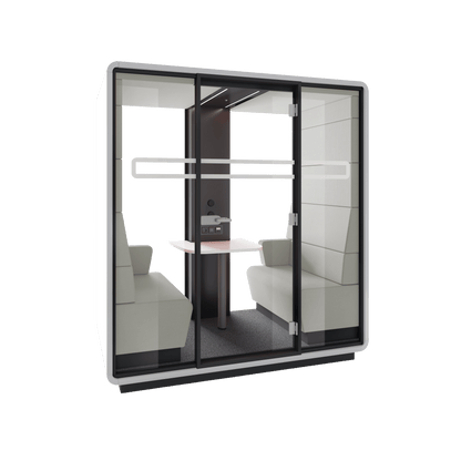 Hush Office Meet 2 Persons Pod Grey (AGC) Black (TON)