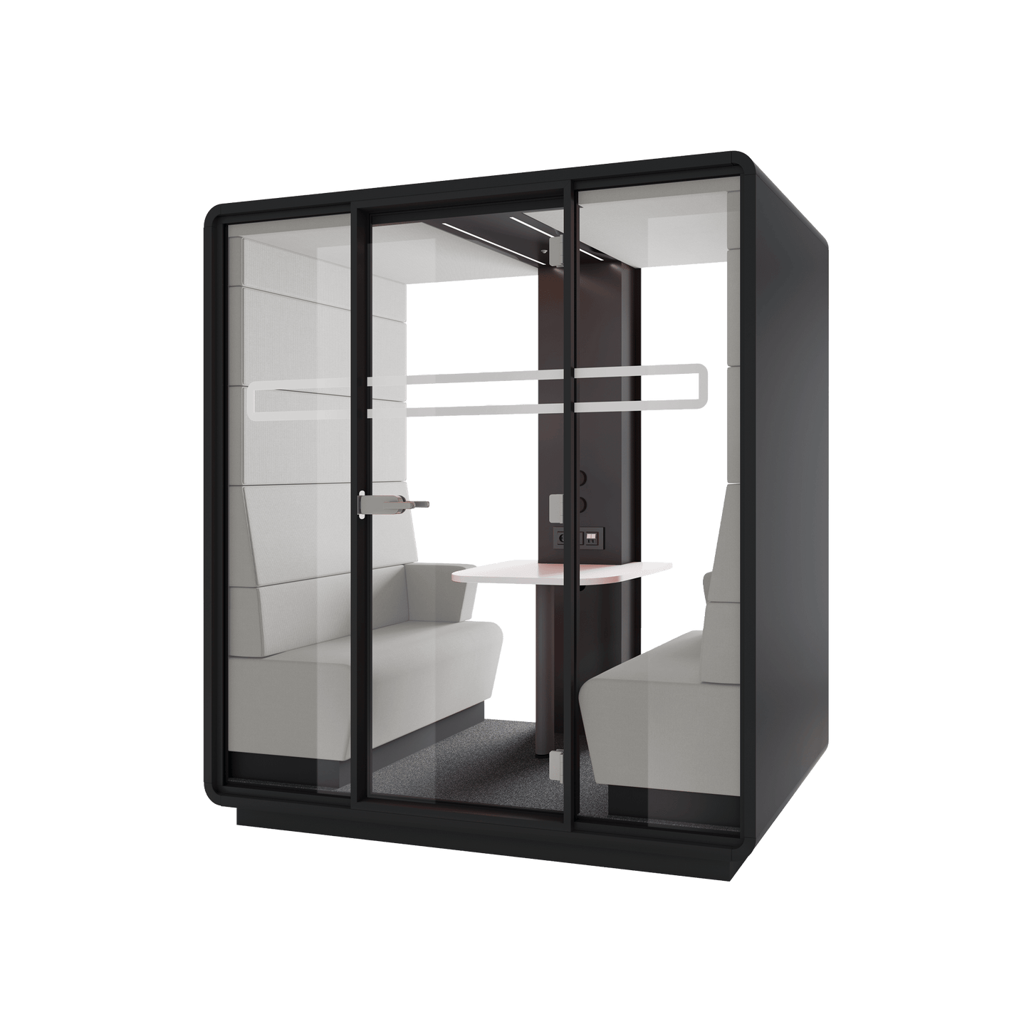 Hush Office Meet 2 Persons Pod Grey (AGC) Grey (TPC)