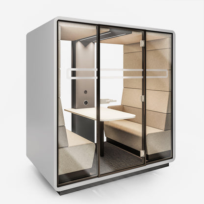 Hush Office Meet 4 Persons Pod - Office Furniture Company 