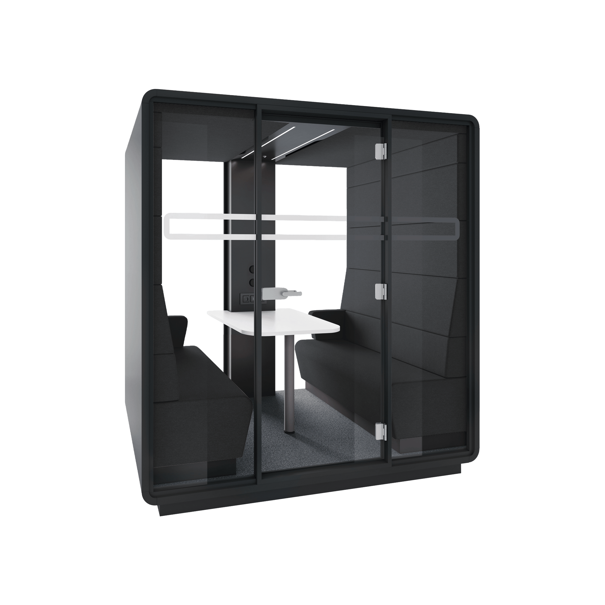 Hush Office Meet 4 Persons Pod White (ABB) Grey (TPC)