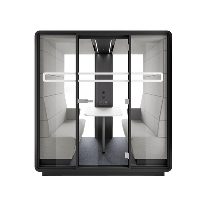 Hush Office Meet 4 Persons Pod Grey (AGC) Black (TON)