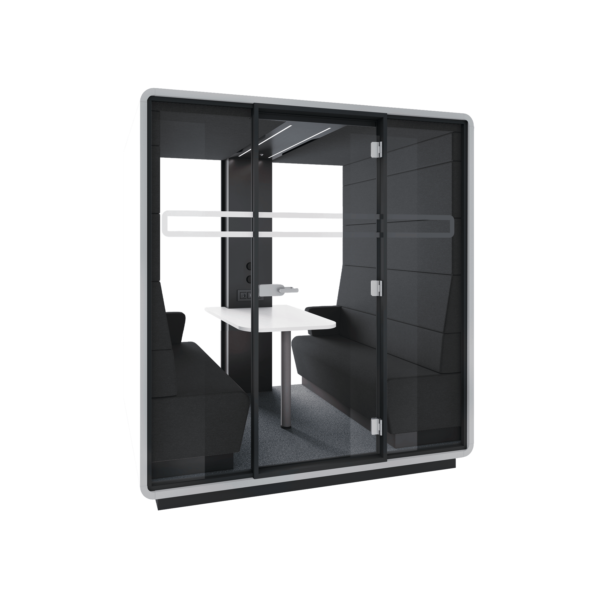 Hush Office Meet 4 Persons Pod Grey (AGC) Grey (TPC)