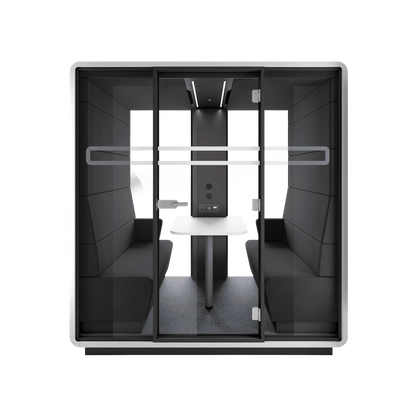 Hush Office Meet 4 Persons Pod Grey (AGC) Grey (TPC)