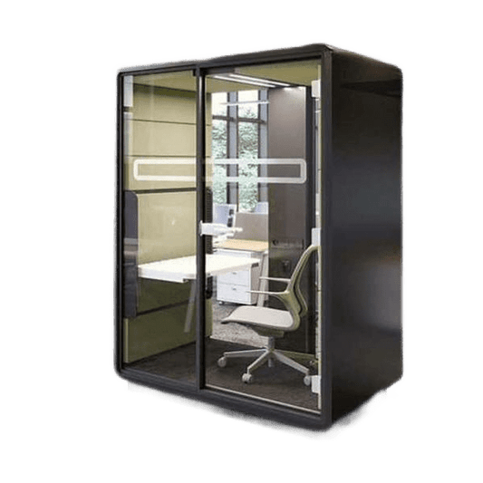 Hush Sit and Stand Work Pod Grey Outer Shell - Office Furniture Company