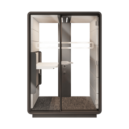 Hush Sit and Stand Work Pod Grey Hush Exterior