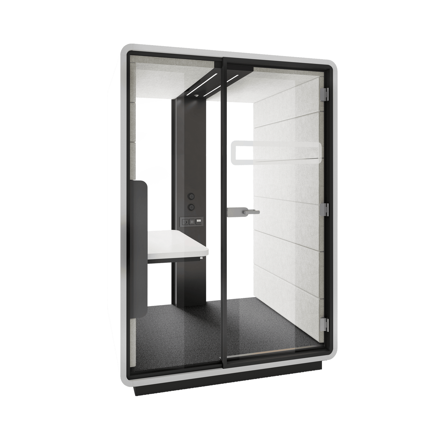 Hush Sit and Stand Work Pod White (ABB) Grey (TPC)