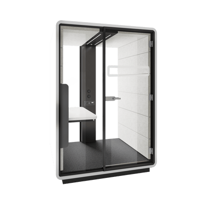 Hush Sit and Stand Work Pod White (ABB) Grey (TPC)