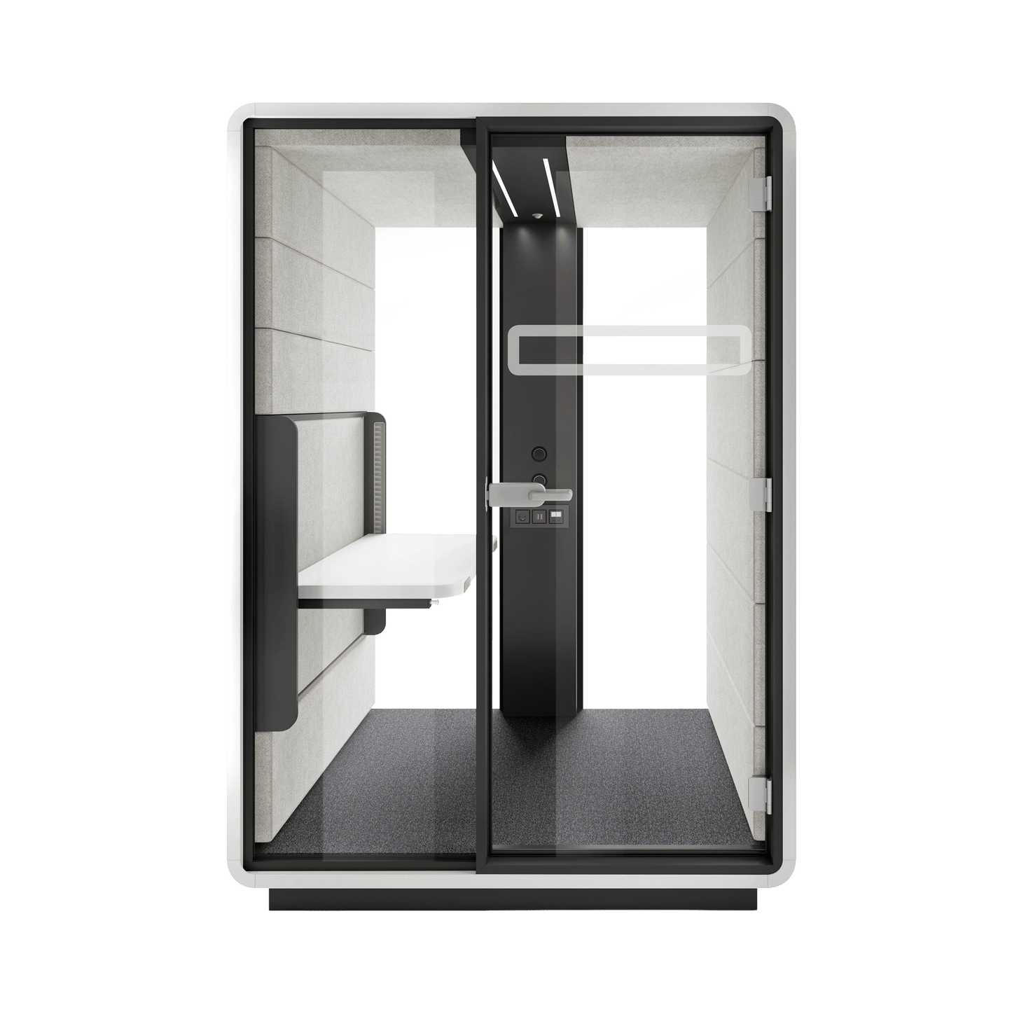 Hush Sit and Stand Work Pod White (ABB) Grey (TPC)