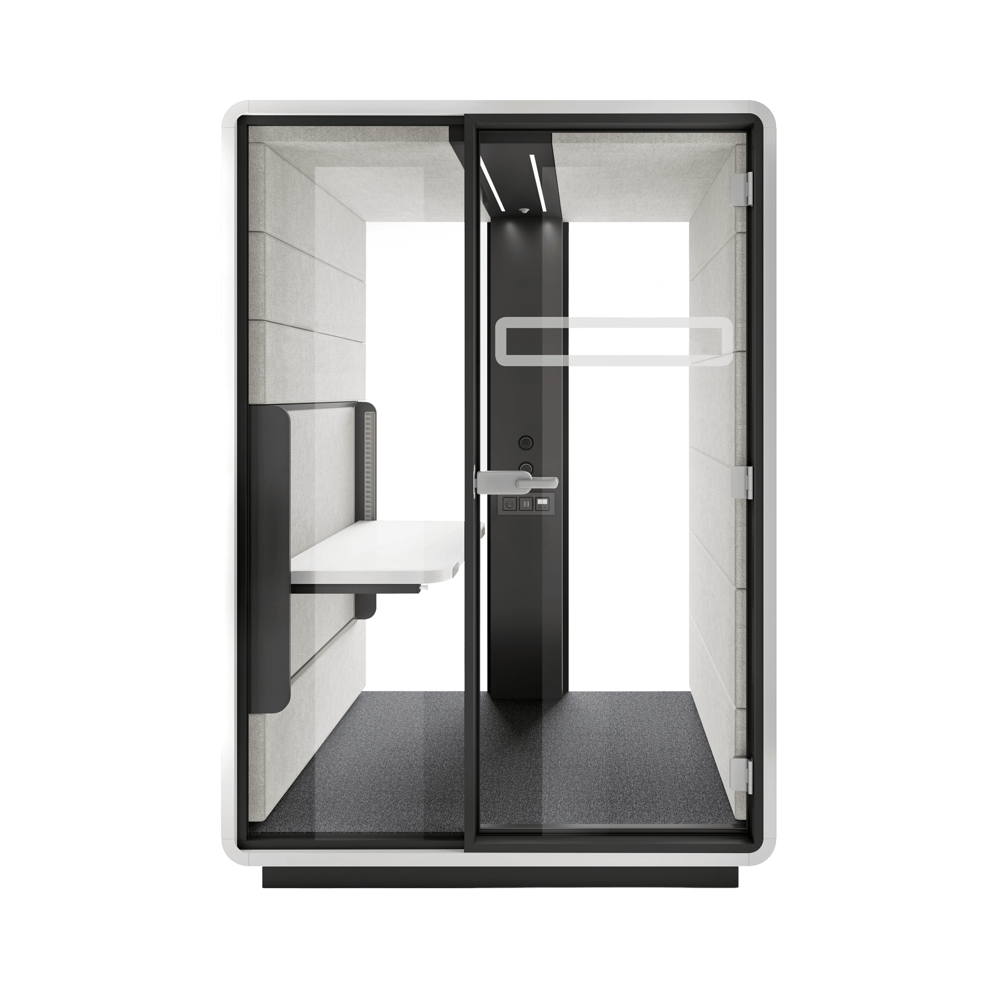 Hush Sit and Stand Work Pod White (ABB) Grey (TPC)