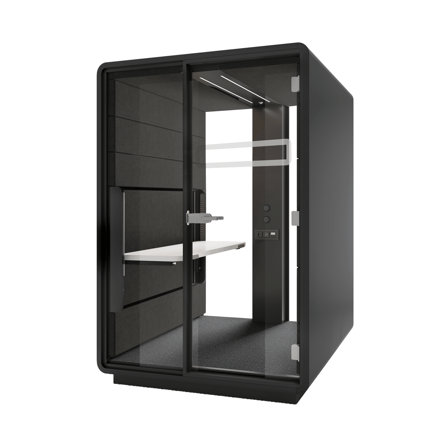 Hush Sit and Stand Work Pod Grey (AGC) Black (TON)