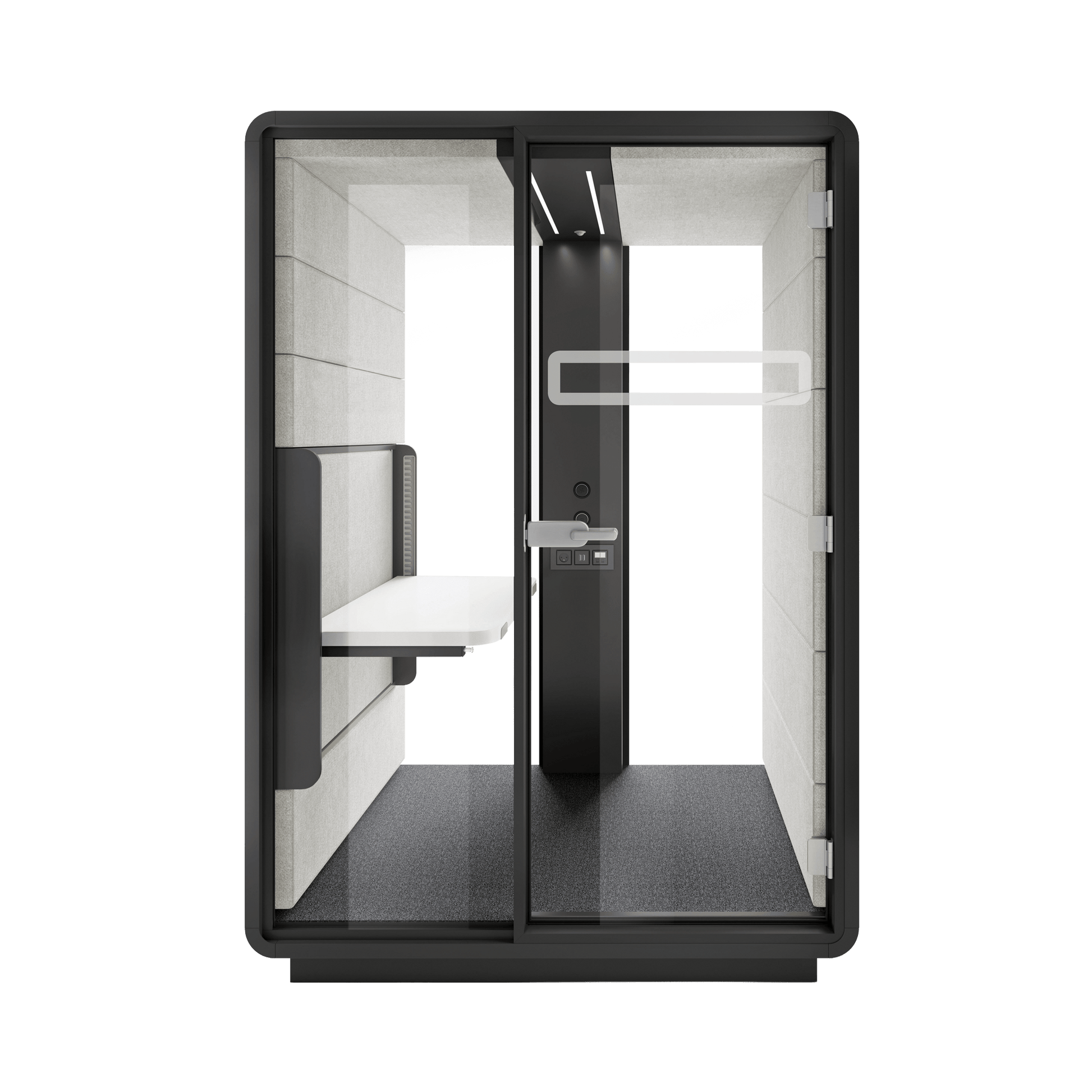 Hush Sit and Stand Work Pod White (ABB) Black (TON)