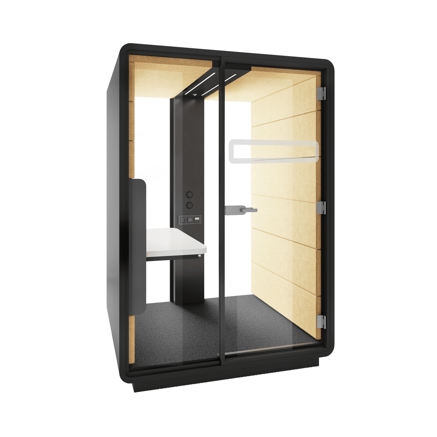 Hush Sit and Stand Work Pod White (ABB) Black (TON)