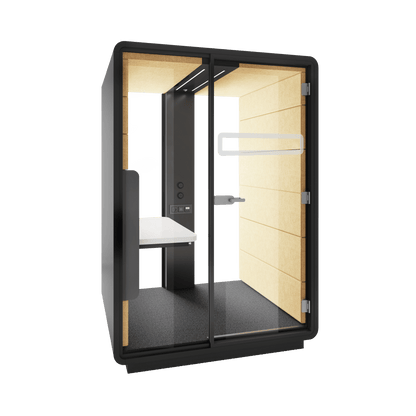 Hush Sit and Stand Work Pod White (ABB) Black (TON)