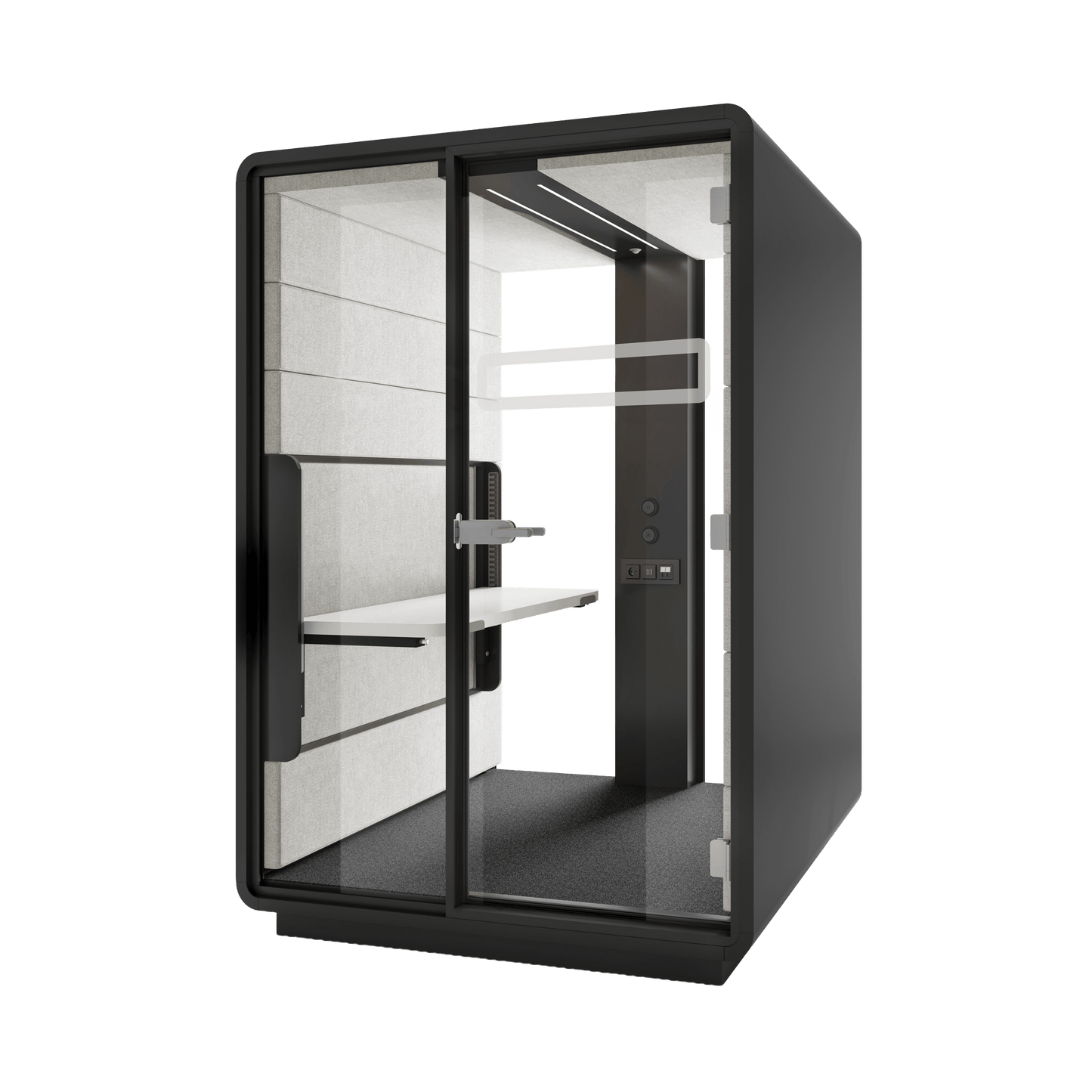 Hush Sit and Stand Work Pod White (ABB) Black (TON)