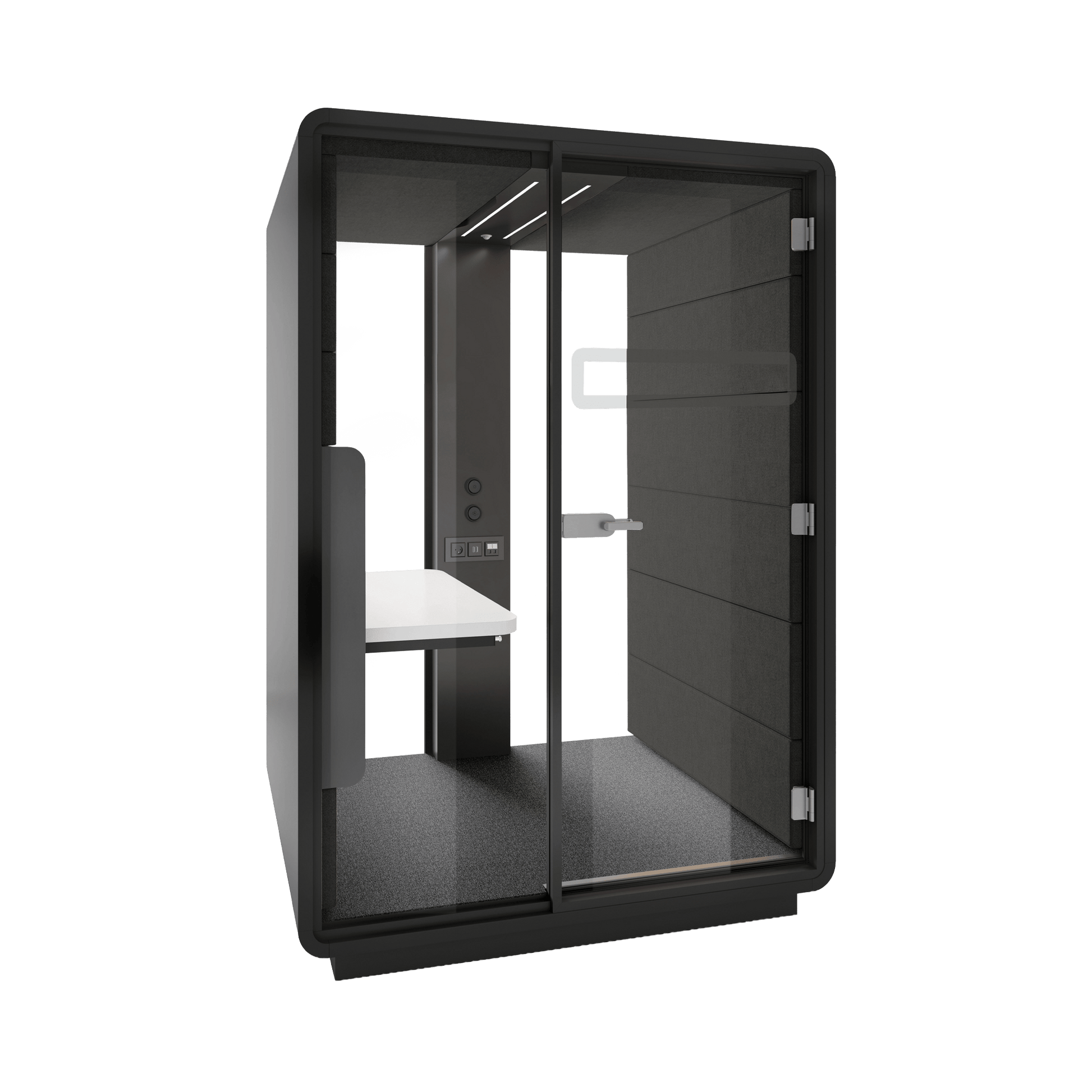 Hush Sit and Stand Work Pod White (ABB) Black (TON)