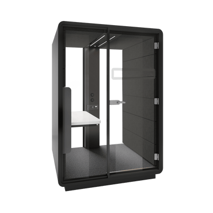 Hush Sit and Stand Work Pod White (ABB) Black (TON)