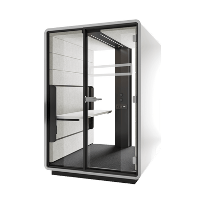 Hush Sit and Stand Work Pod White (ABB) Black (TON)