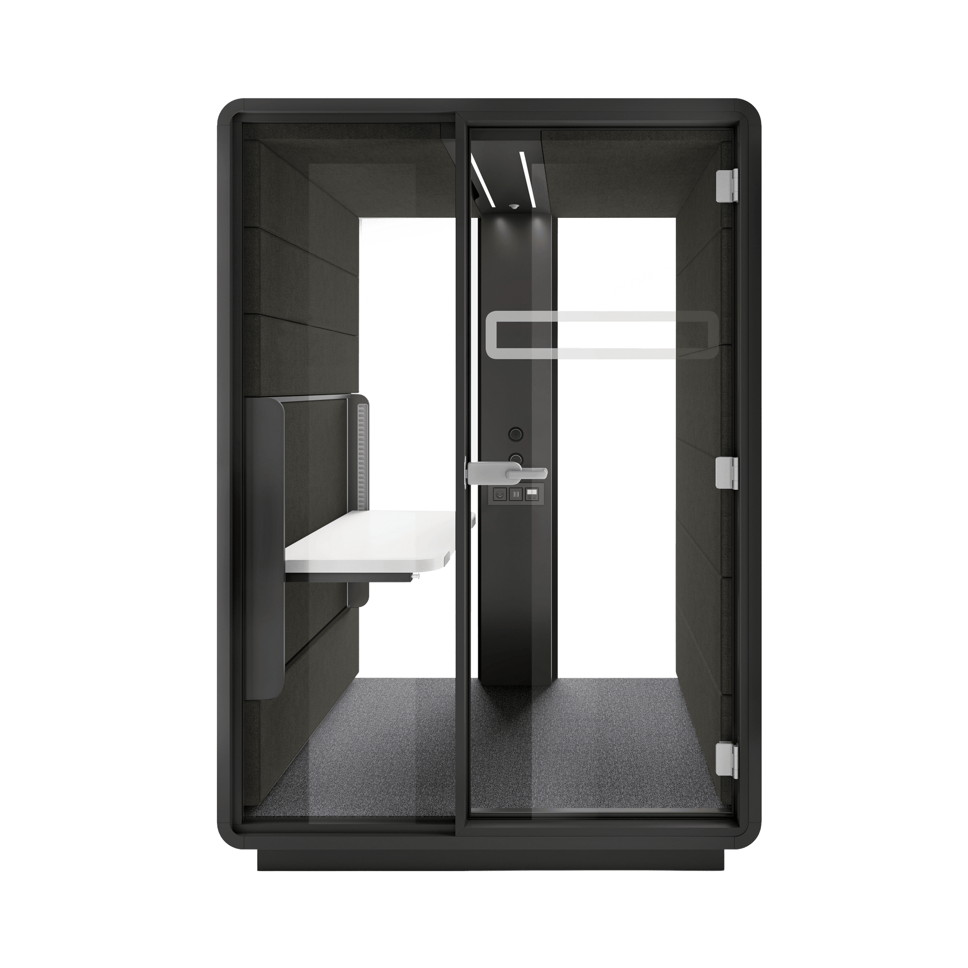 Hush Sit and Stand Work Pod White (ABB) Black (TON)