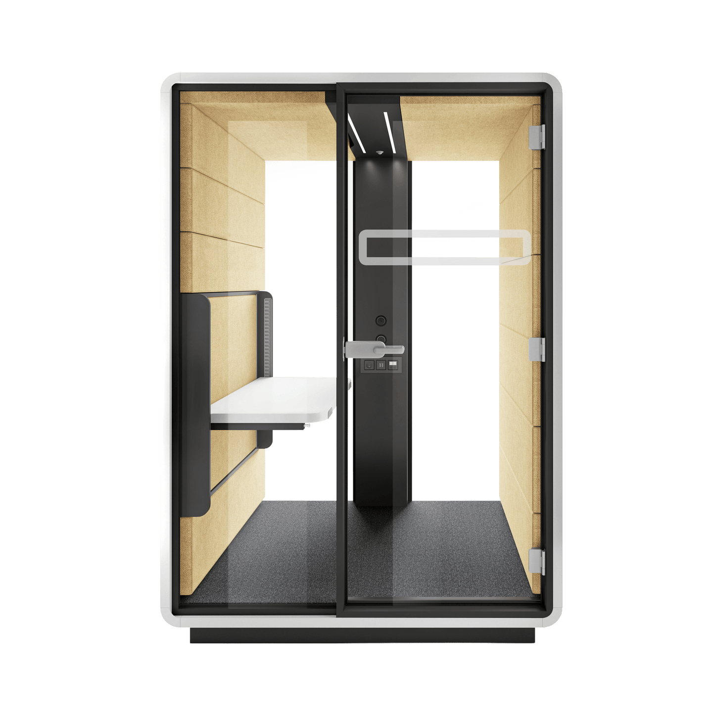 Hush Sit and Stand Work Pod White (ABB) Black (TON)