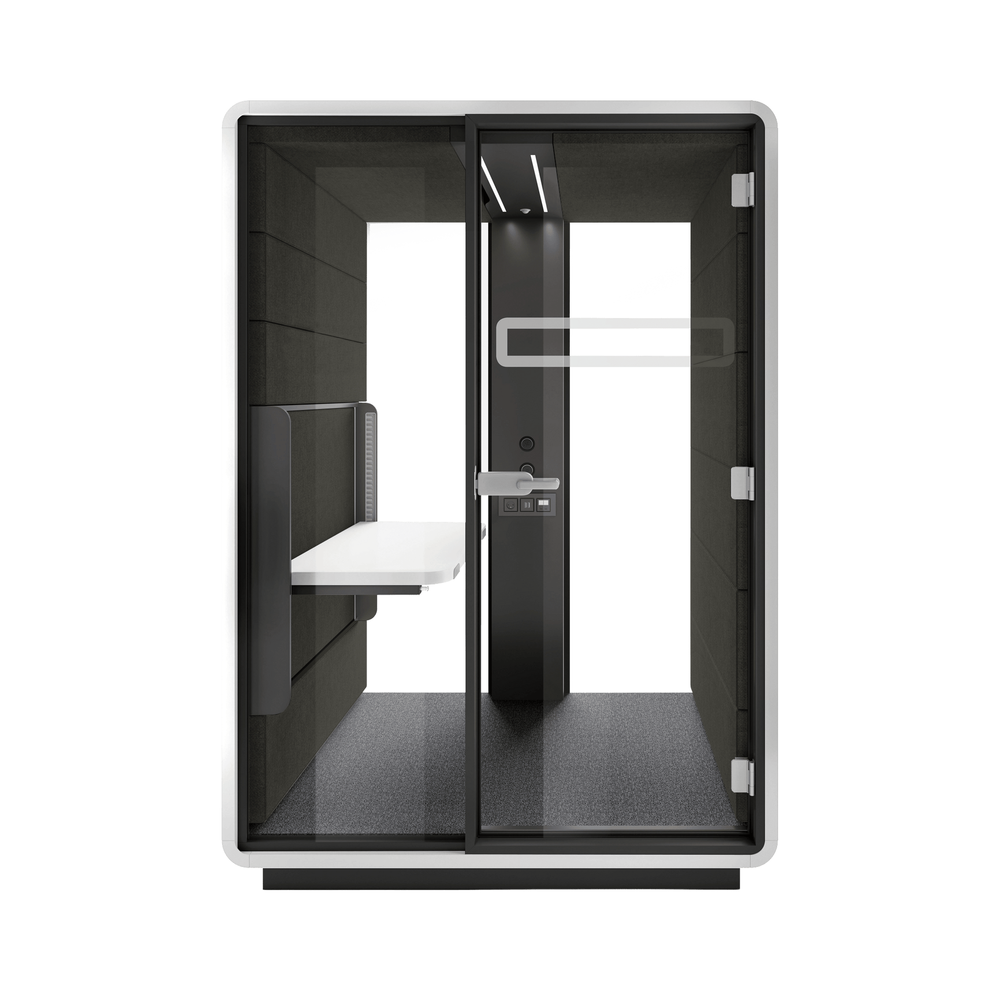 Hush Sit and Stand Work Pod White (ABB) Black (TON)