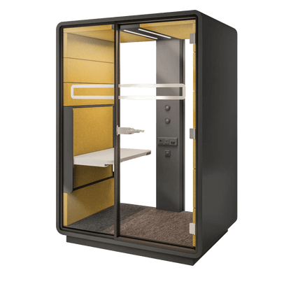 Hush Sit and Stand Work Pod White Hush Exterior