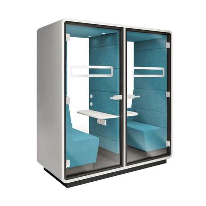 Hush Twin Work Pod White Hush Exterior