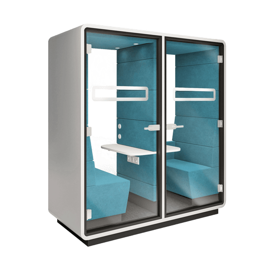 Hush Twin Work Pod White Outer Shell - Office Furniture Company