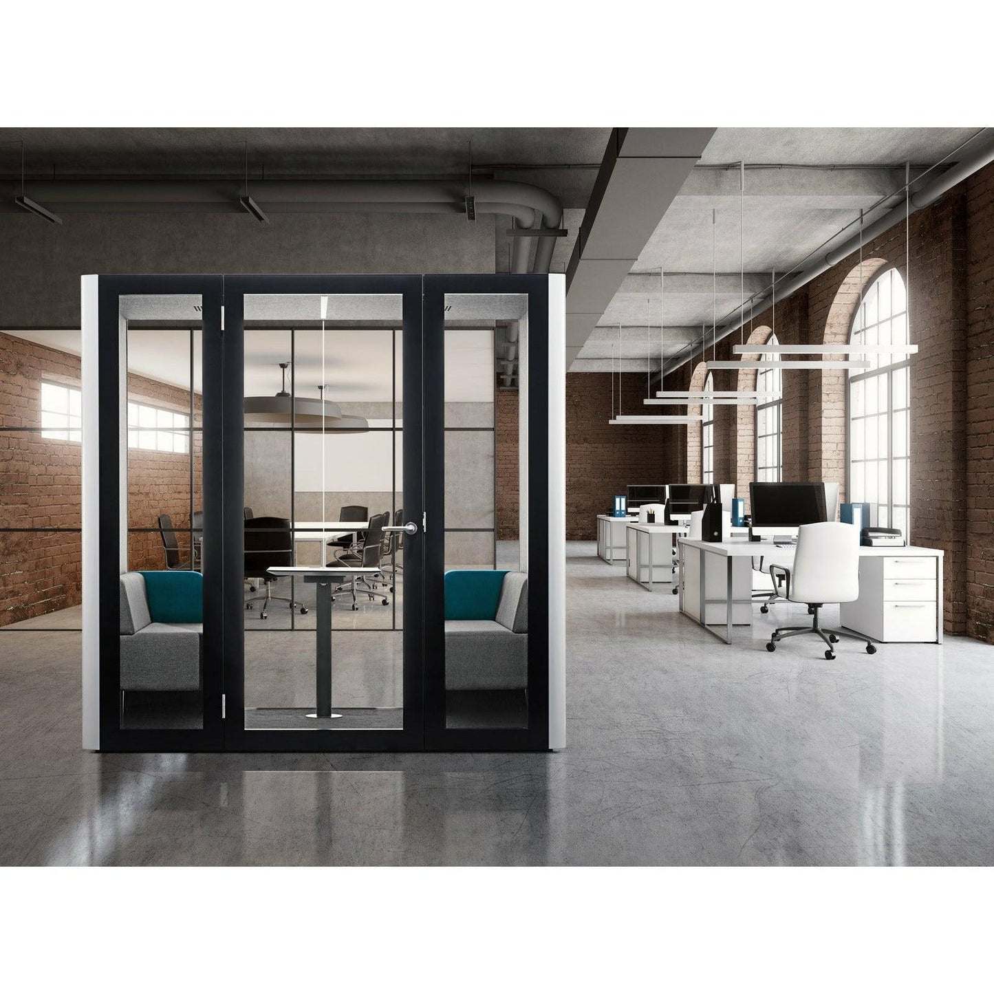Inapod D Pod 2-4 Person Meeting Pod - Office Furniture Company 