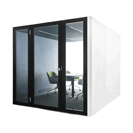 Inapod M Pod 1-8 Person Meeting Pod Silver Inapod Exterior / 3000d x 2400w