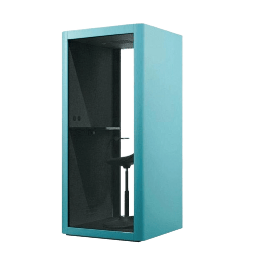 Inapod S Pod Single Person Phone Booth Black - Office Furniture Company