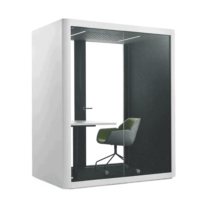 Inapod W Pod Single Person Work Pod Black Inapod Exterior