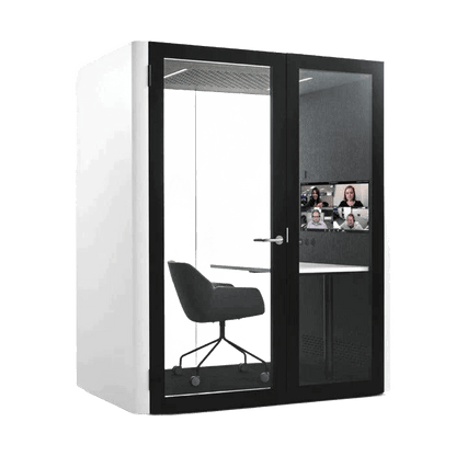 Inapod W Pod Single Person Work Pod Black Inapod Exterior