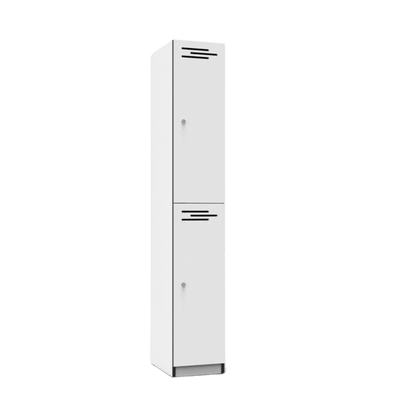 Infinity 2 Door Melamine Locker White