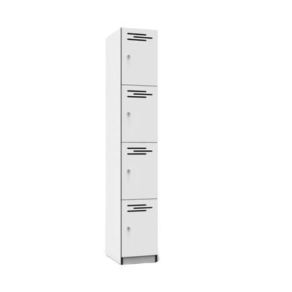 Infinity 4 Door Melamine Locker White
