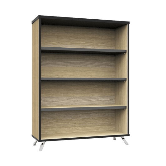 Infinity Book Case 1200 H Natural Oak - Office Furniture Company