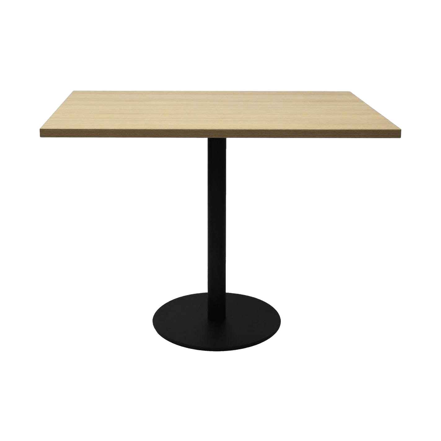 Infinity Square Meeting Table Natural Oak Black Powdercoat - Office Furniture Company