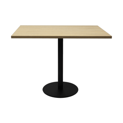 Infinity Square Meeting Table Natural Oak Black Powdercoat - Office Furniture Company
