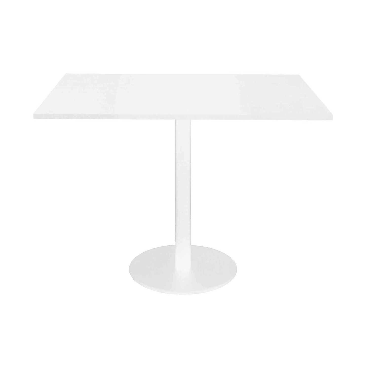 Infinity Square Meeting Table White White Powdercoat - Office Furniture Company